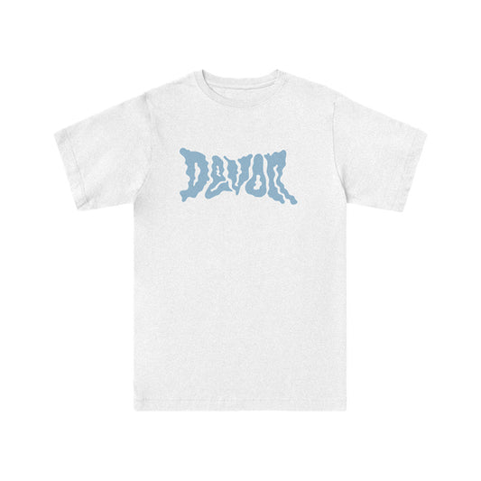 DEVON LOGO T - SHIRT (BABY BLUE/WHITE)